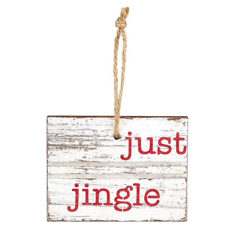 Wooden Ornament - Just Jingle