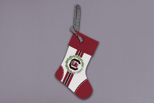 SC WoodSocking Ornament