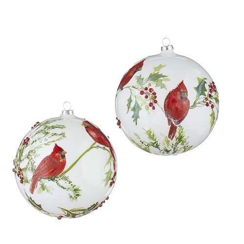 6&quot; CARDINAL BALL ORNAMENT