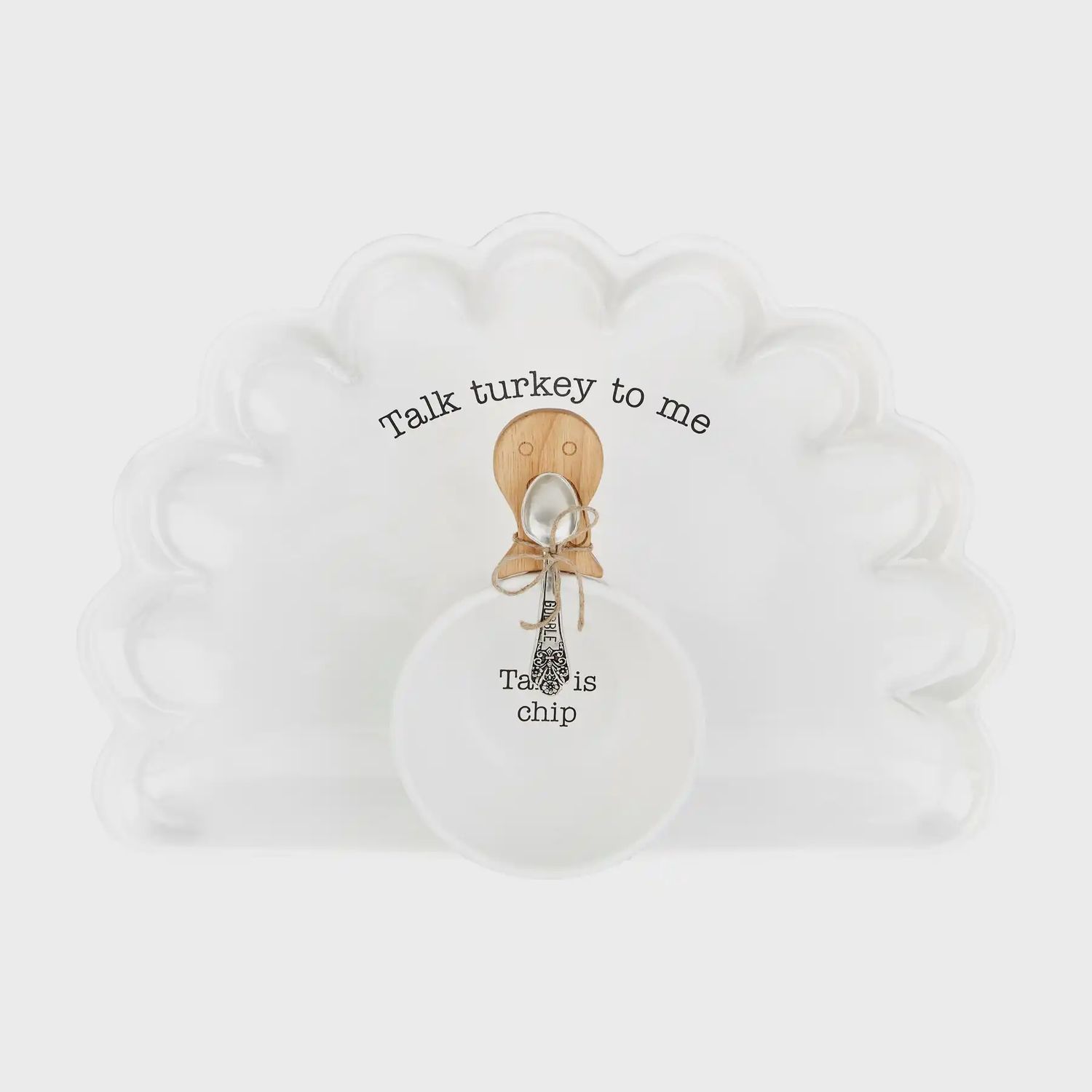 Turkey Chip and Dip Bowl Set