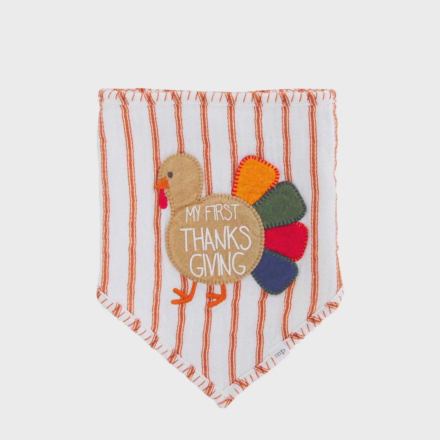 Orange My First Thanksgiving Bib
