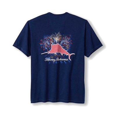 Red White And Marlin Lux Tee