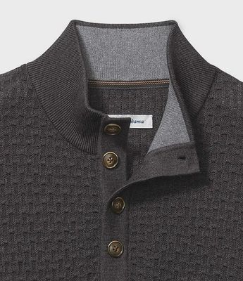 Sandbar Button Mock-Neck Sweater