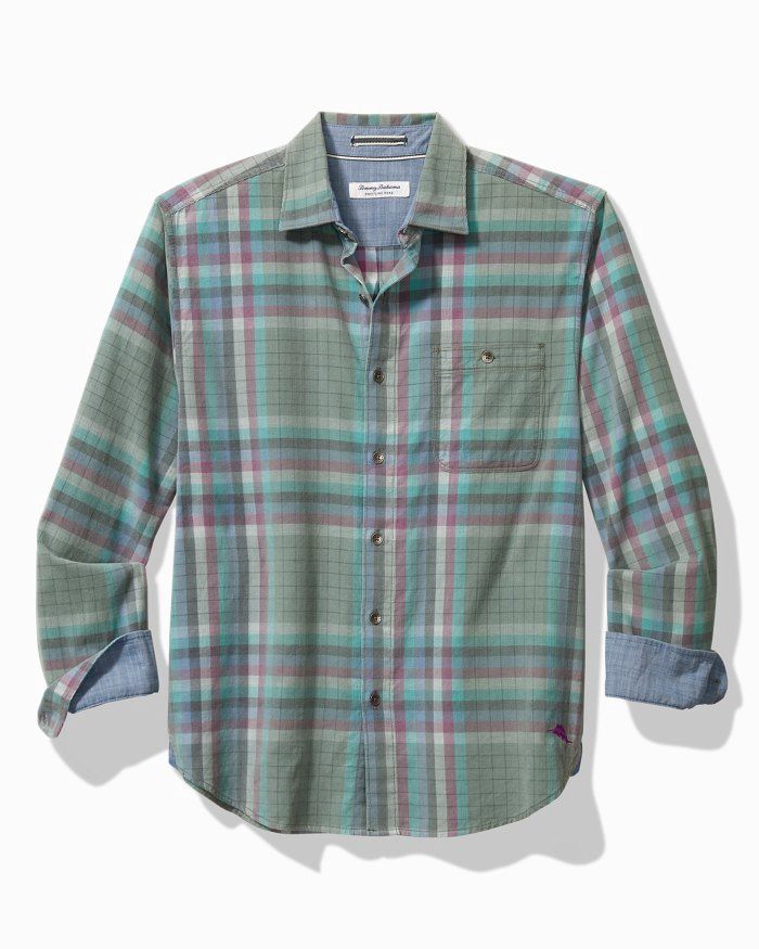 Coastline Cord Verde Plaid - Trout
