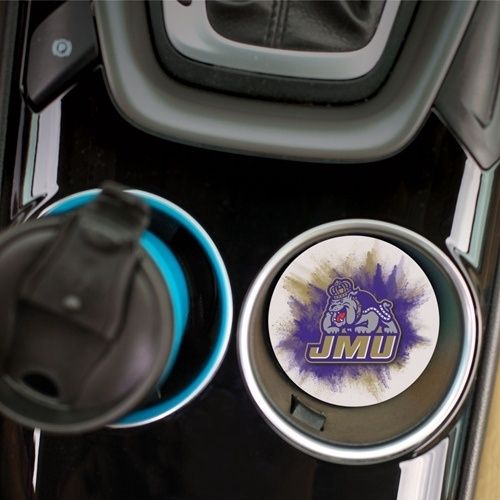 Jmu Car Coaster white/ purple