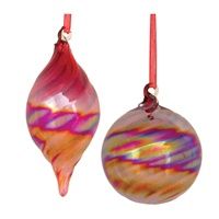 Pink Trippy Ornaments