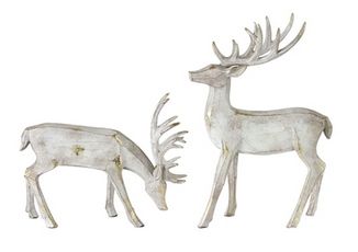 Brushed Silver and Gold Deer