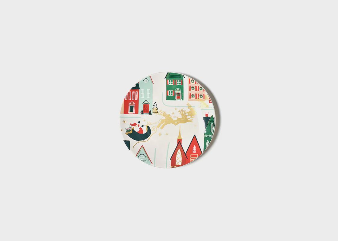 Christmas in the Village Salad Plate