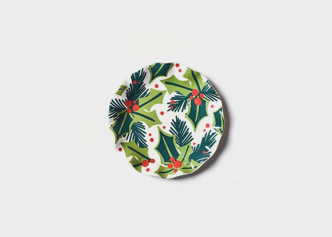 Balsam and Berry Holly Ruffle Plate