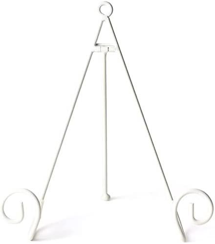 Large Swirl Plate Stand White