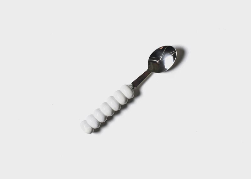 Signature White Knob Serving Spoon