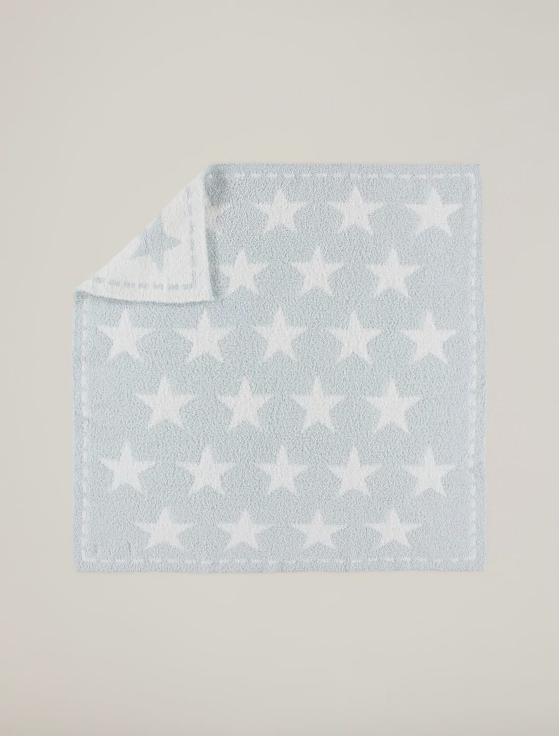 CozyChic Dream Receiving Blanket Aqua Ice White Stars