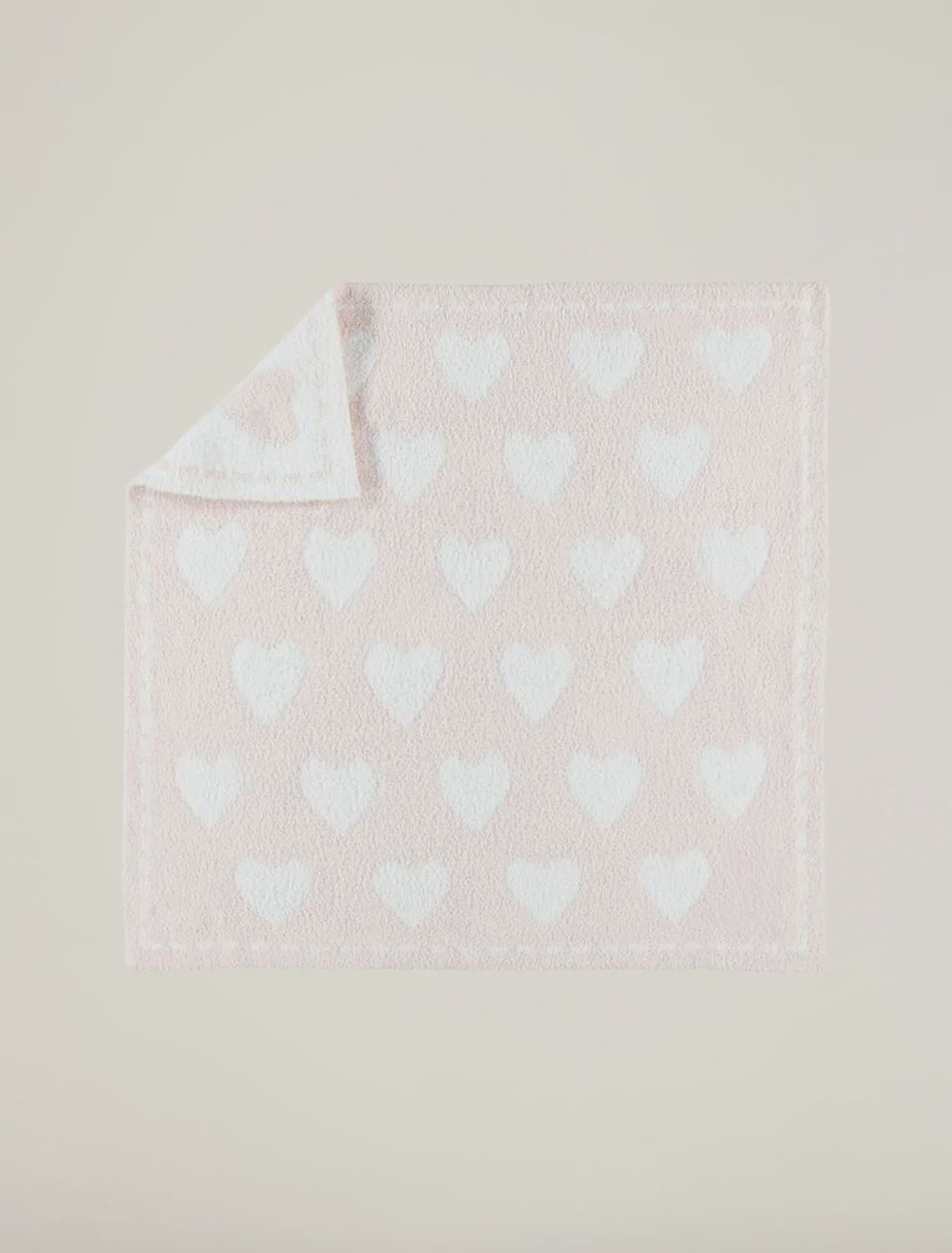 CozyChic Dream Receiving Blanket PINK WHITE HEARTS