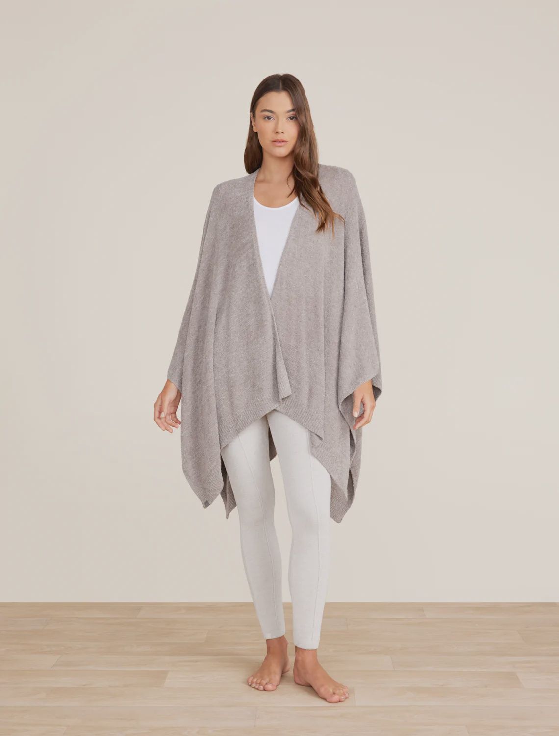 CCL HEATHERED WEEKEND WRAP PEWTER PEARL