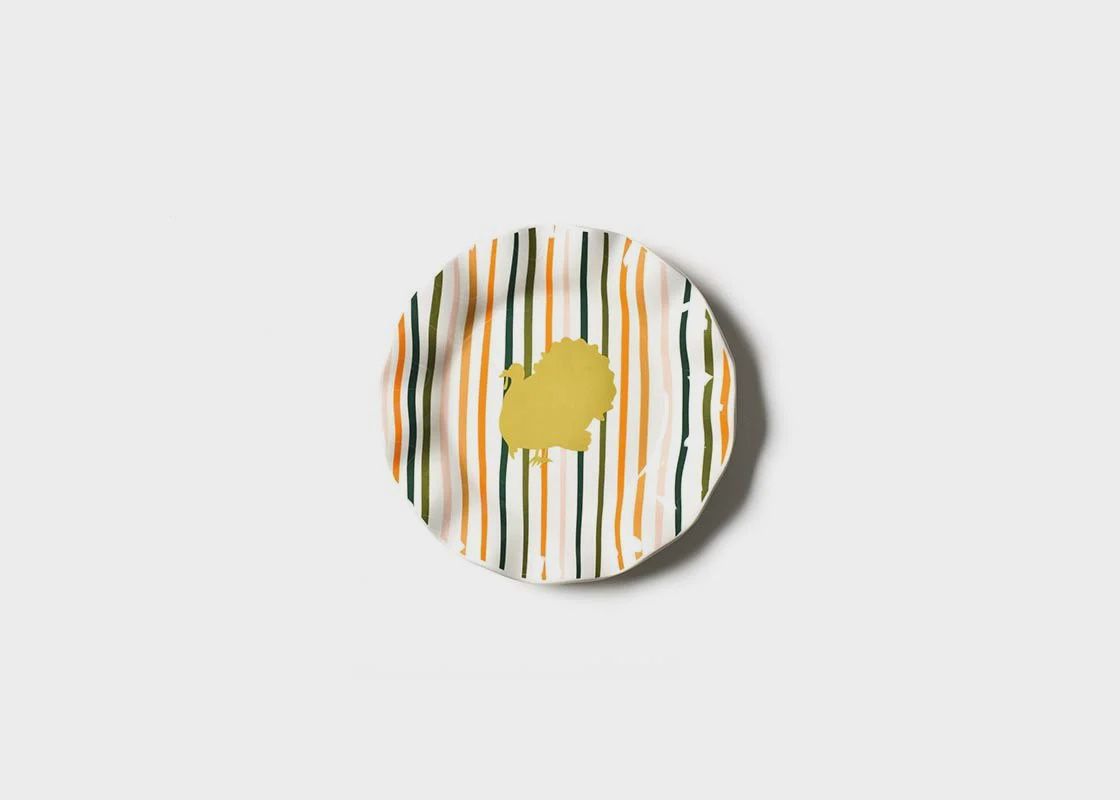 Turkey Stripes Ruffle Plate