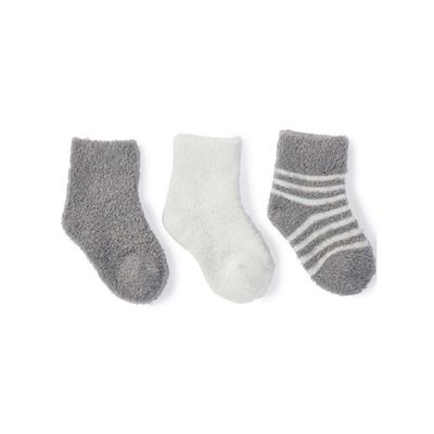CozyChic Lite® Infant Sock Set - Pewter Pearl