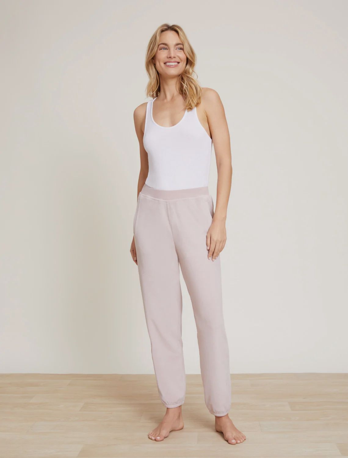 LuxeChic Jogger - Faded Rose