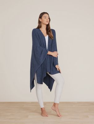 CozyChic Lite® Weekend Wrap - Heathered Indigo/Pacific Blue