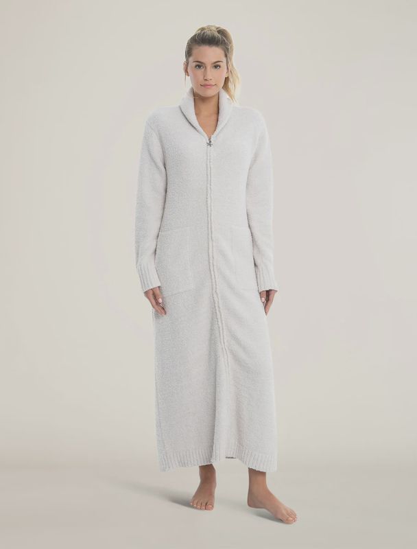 CozyChic® Full Zip Robe - Almond