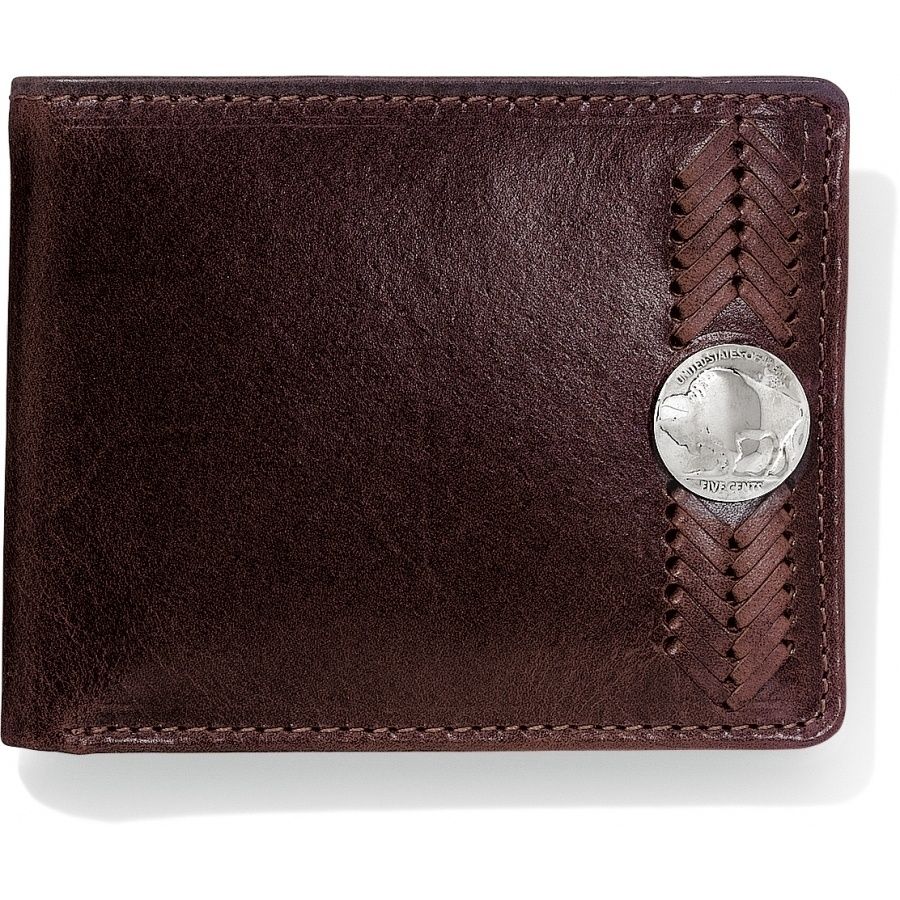 Cody Buffalo Passcase Wallet- Brown