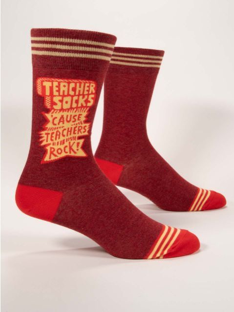 Teacher Socks &#39;Cause Teachers Rock! M-Crew Socks