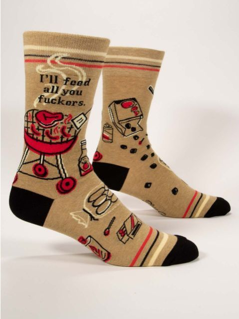I&#39;ll Feed All You Fuckers M-Crew Socks