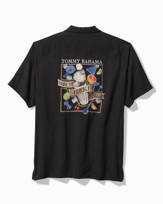 Here to Shake Things Up Silk Camp Shirt