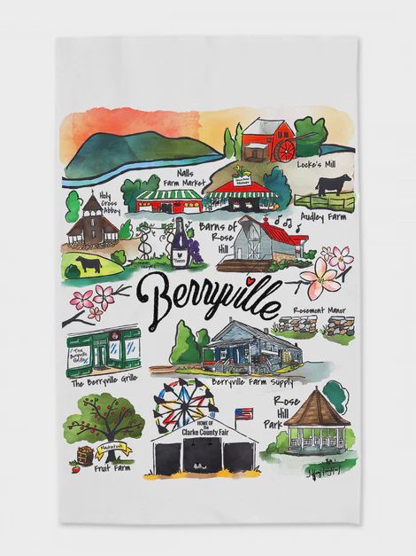 Berryville Landmark Tea Towel