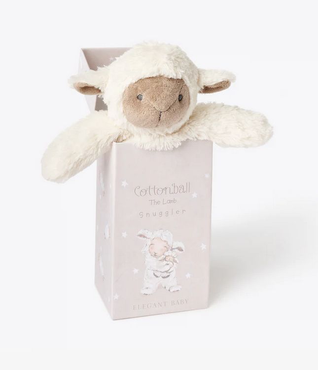 DNR-Lamb Snuggler Plush Security Blanket with Gift Box
