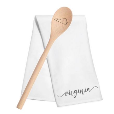 Tea Towel/Spoon Set Virginia