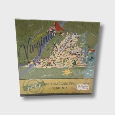 Galleyware Virginia 1000-piece jigsaw puzzle box displayed against a neutral studio background