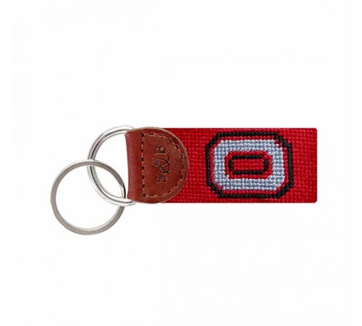 Ohio State Needlepoint Key Fob