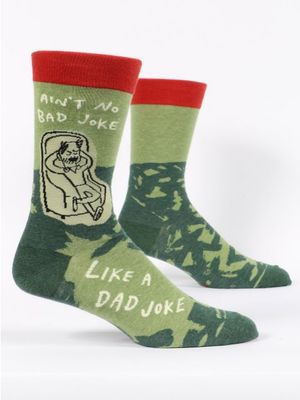 Ain't No Bad Joke Like A Dad Joke M-Crew Socks