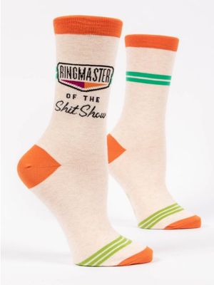 Ringmaster of the Shit Show W-Crew Socks