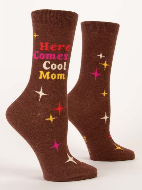 Here Comes Cool Mom W-Crew Socks