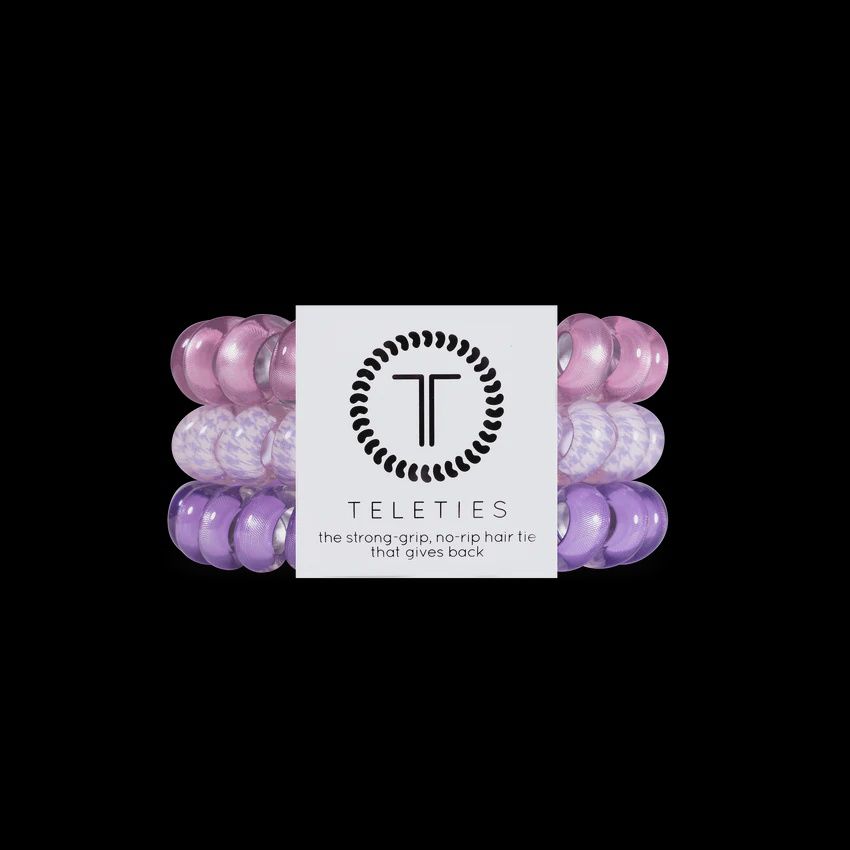 Pink Thistle Large Hair Ties