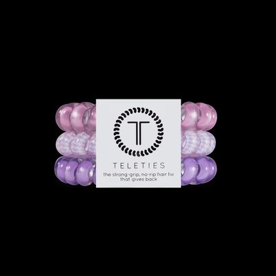 Pink Thistle Large Hair Ties