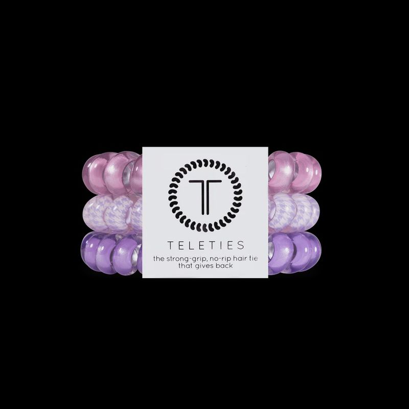 Pink Thistle Large Hair Ties