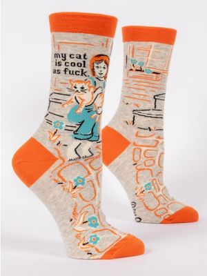 My Cat is Cool as F*ck W-Crew Socks