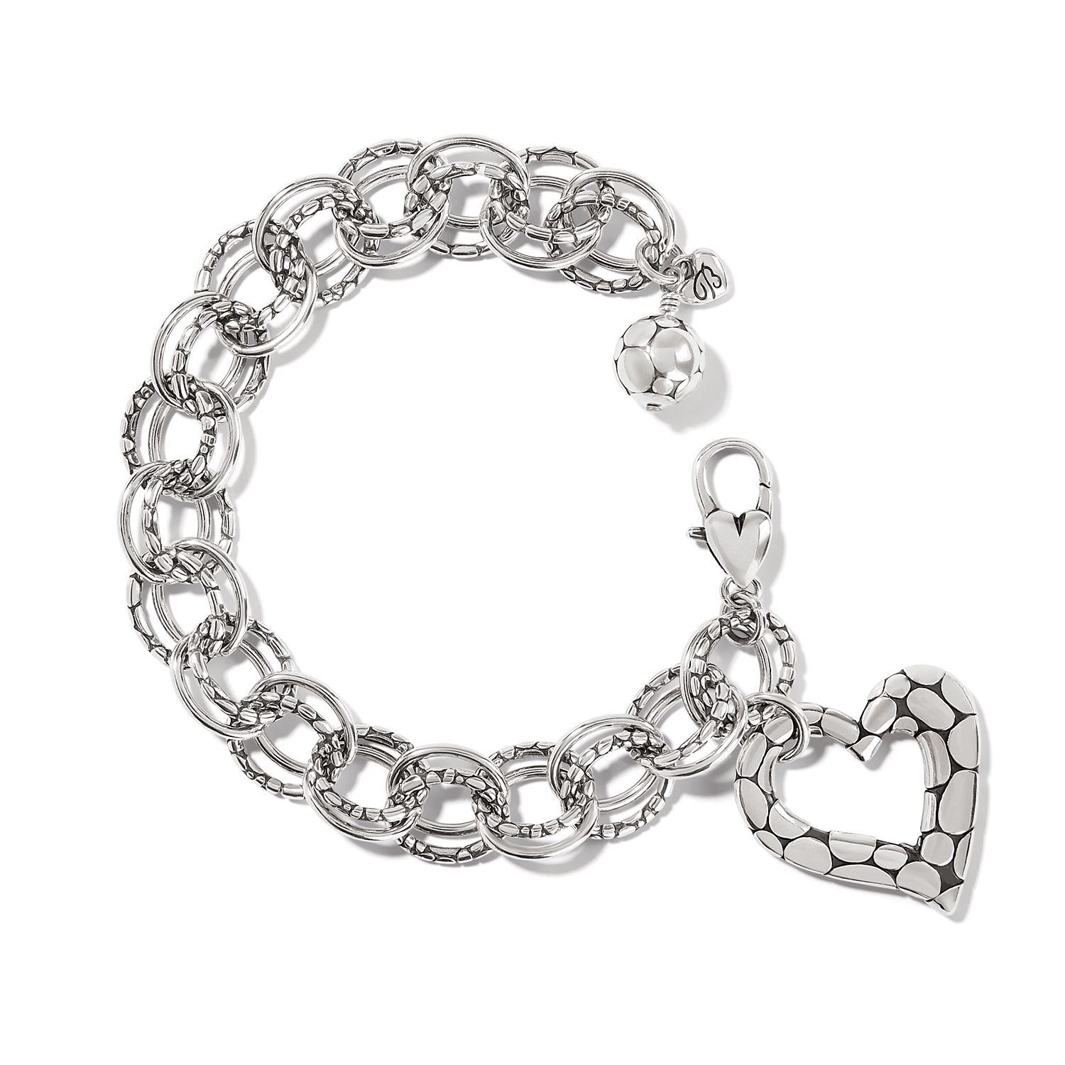 SIL Pebble Heart Bracelet