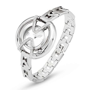 Uno de 50 Brave Collection topaz double-dial leather watch worn on wrist in lifestyle setting