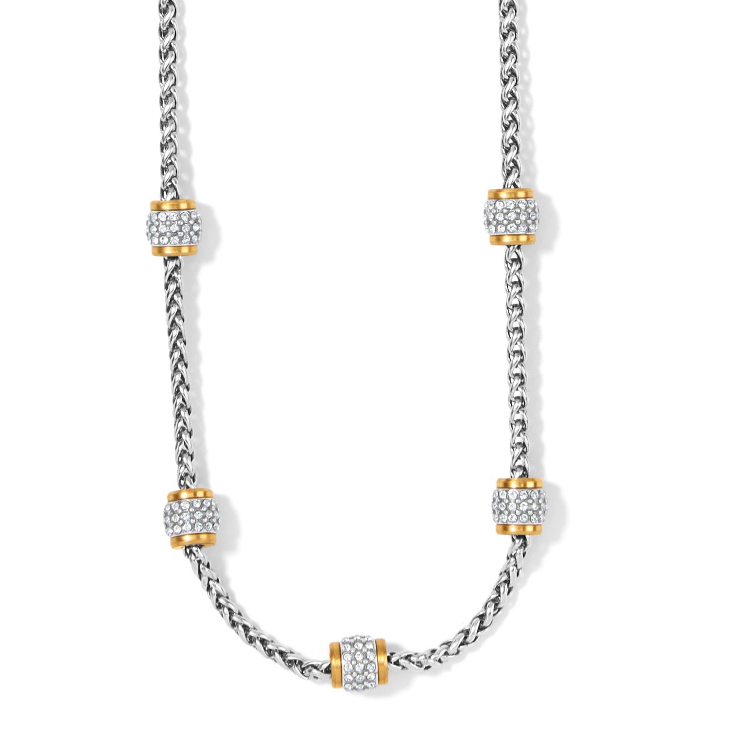 Meridian Petite Short Necklace - Silver Gold