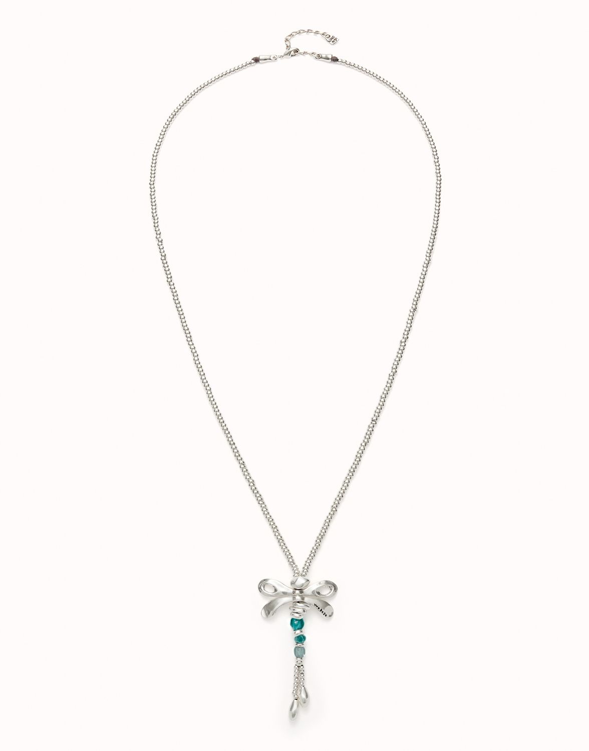Ser Rebelde Dragonfly Blue Stone Necklace