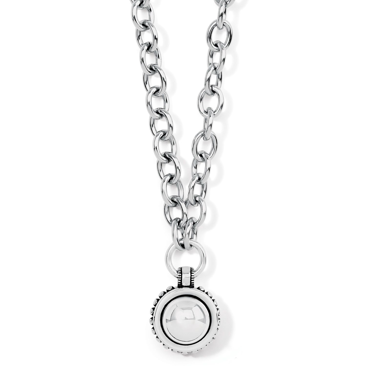 Pretty Tough Bold Stud Necklace - Silver