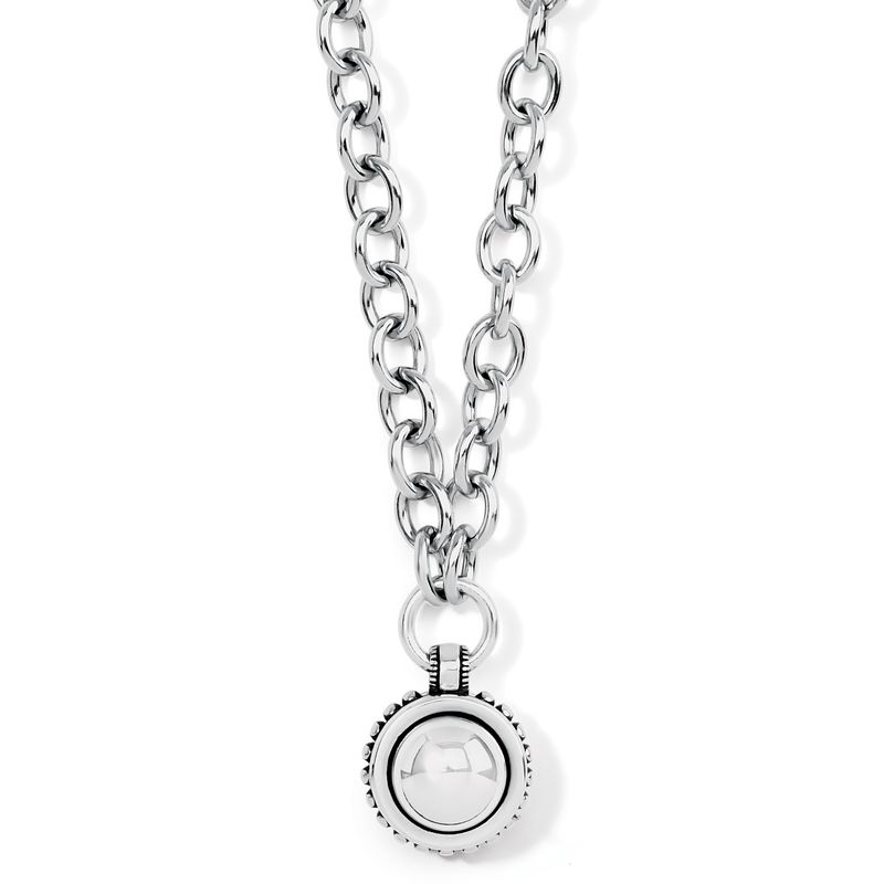 Pretty Tough Bold Stud Necklace - Silver