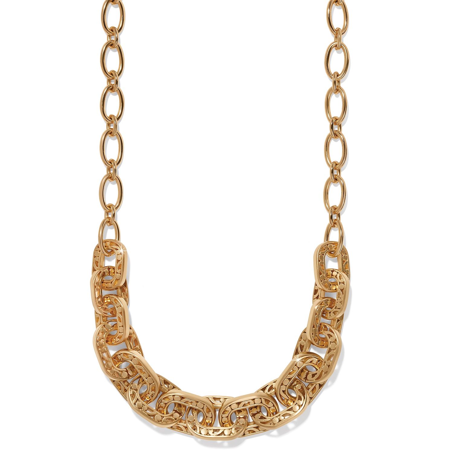 Contempo Linx Necklace- Gold