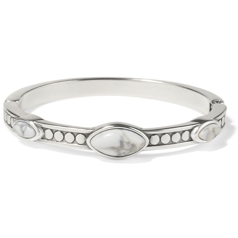 Pebble Dot Dream Howlite Hinged Bangle