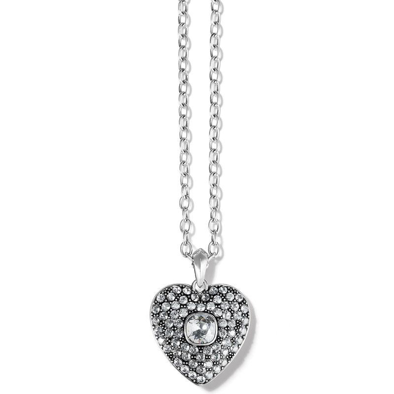 Adela Heart Convertible Necklace Clear