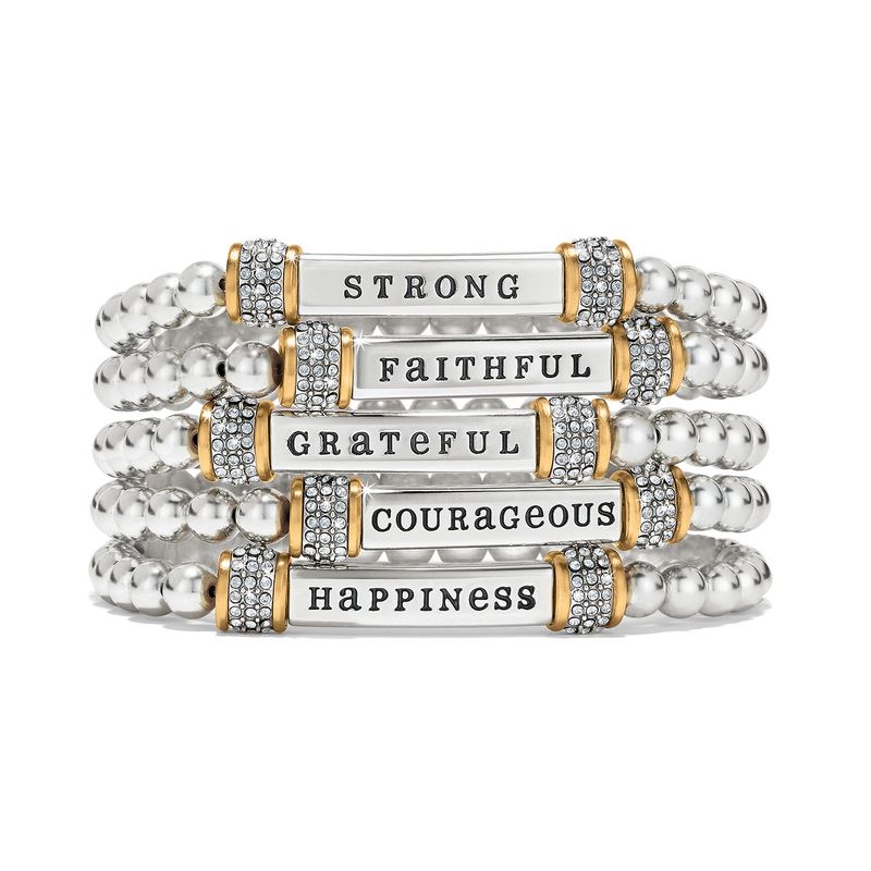 Meridian Two Tone Stretch Bracelet