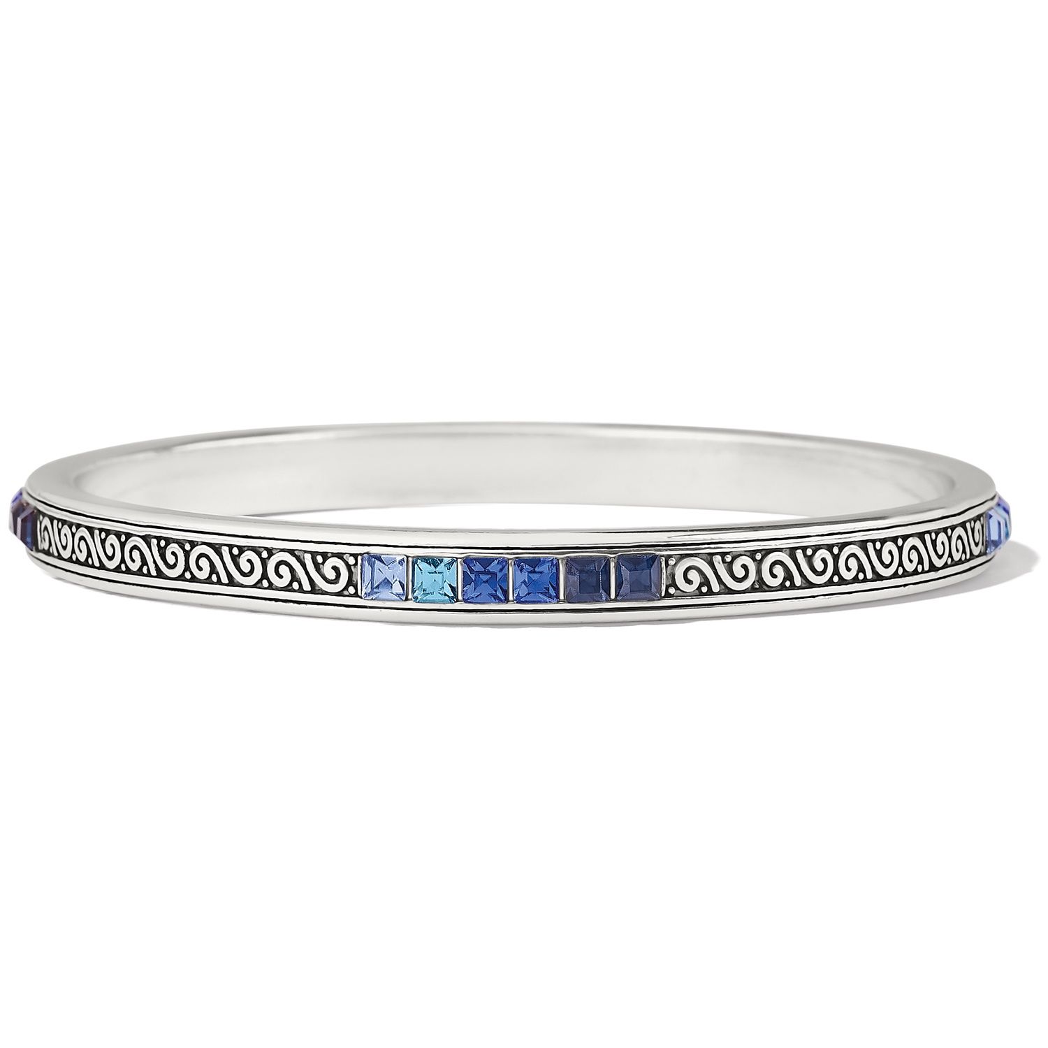 Spectrum Light Bangle - Silver-Blues